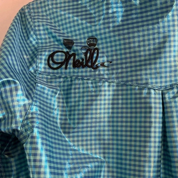 Oneill Women's Freedom Series Blue Check Metallic Ski Jacket Size Extra Small - Picture 11 of 13